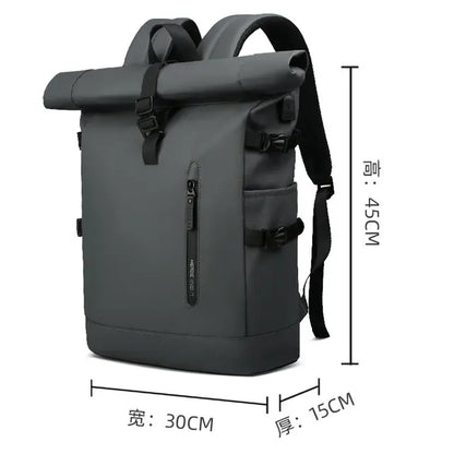 Heroic Knight Men's Travel Backpack: Expandable & USB Charging