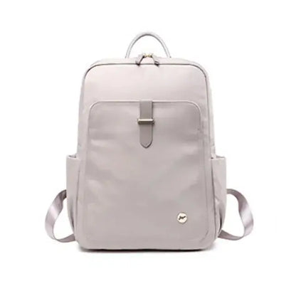 Chic Multi-Compartment Women's Nylon Backpack for Leisure & Travel