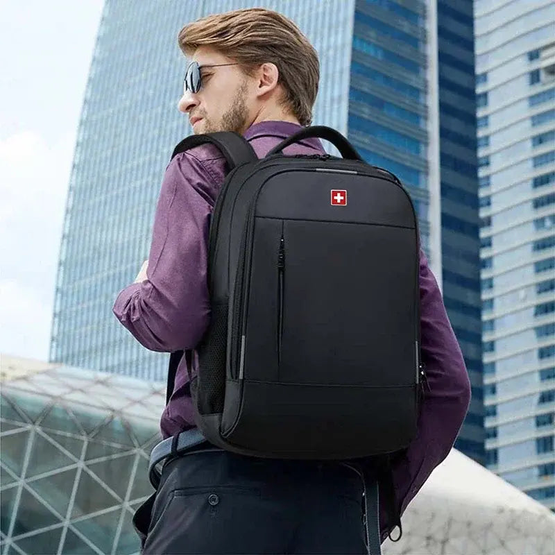 SWISS MILITARY High-Capacity Waterproof Laptop Backpack for Men