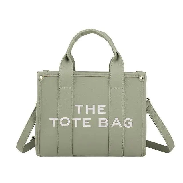 Large Capacity PU Leather Handbag - Tote Bag