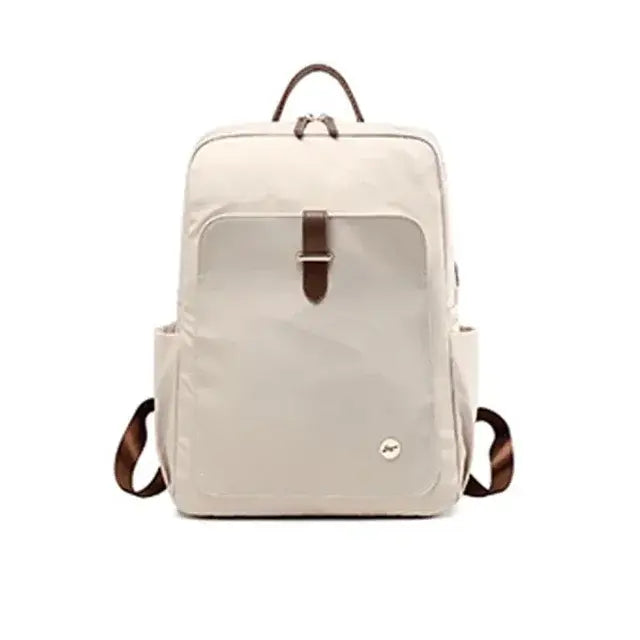 Chic Multi-Compartment Women's Nylon Backpack for Leisure & Travel