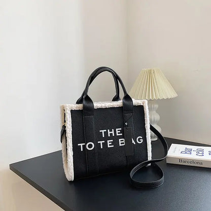 Large Capacity PU Leather Handbag - Tote Bag